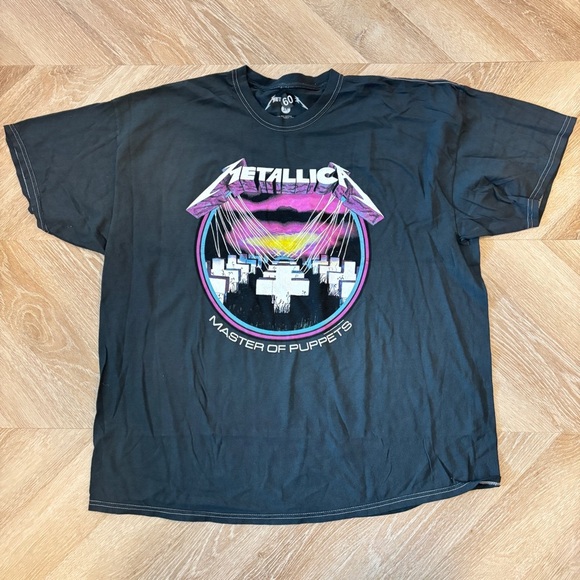 2X Metallica Master of Puppets Short Sleeve Tee - Black - Picture 1 of 4
